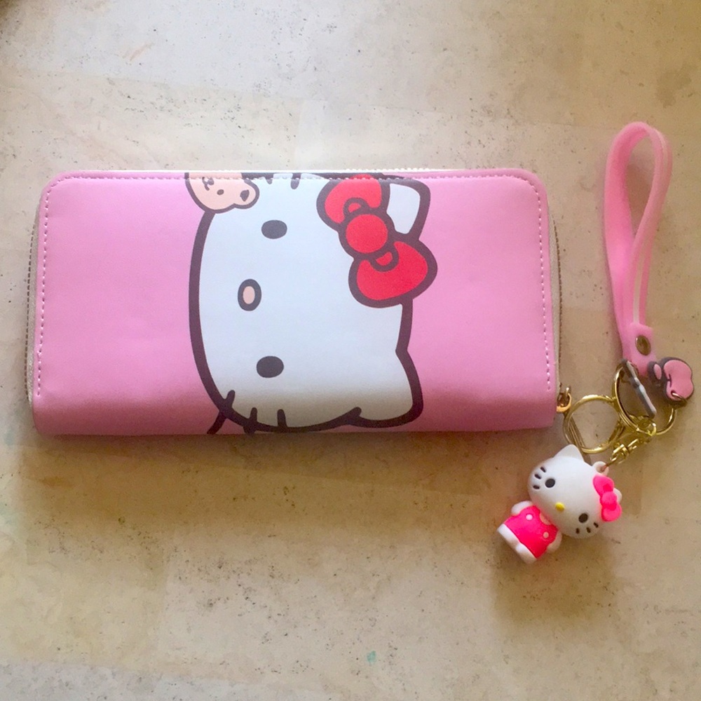 Hello Kitty wristlet w/ charms